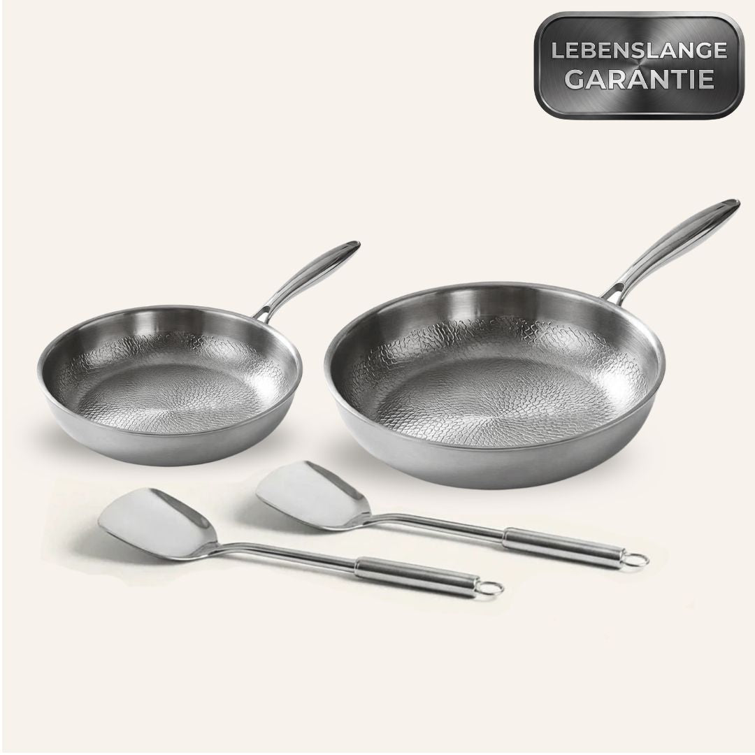 Brunner Titan Gehämmertes Pro-Pfannen-Duo-Set